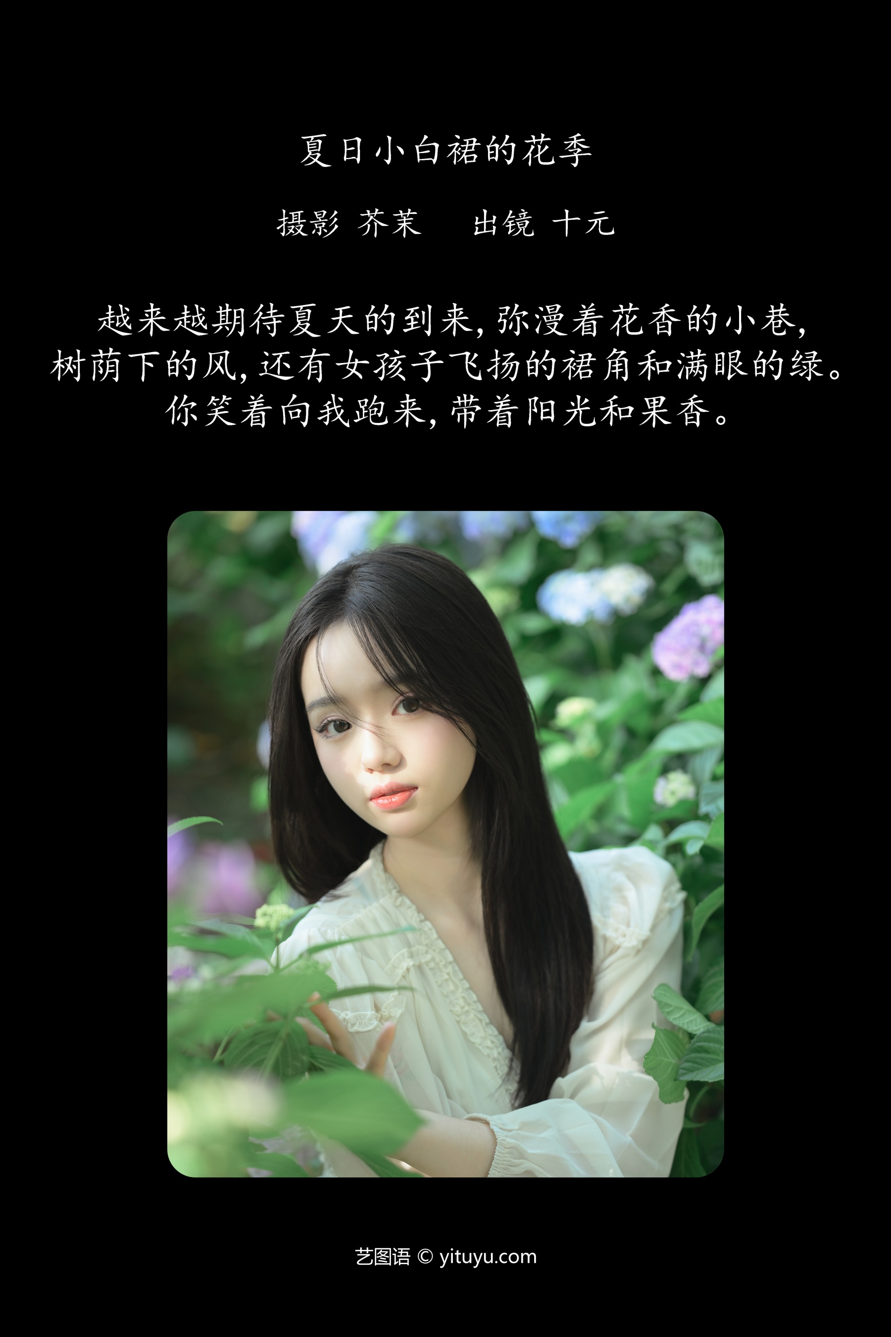 夏日小白裙的花季 十元
