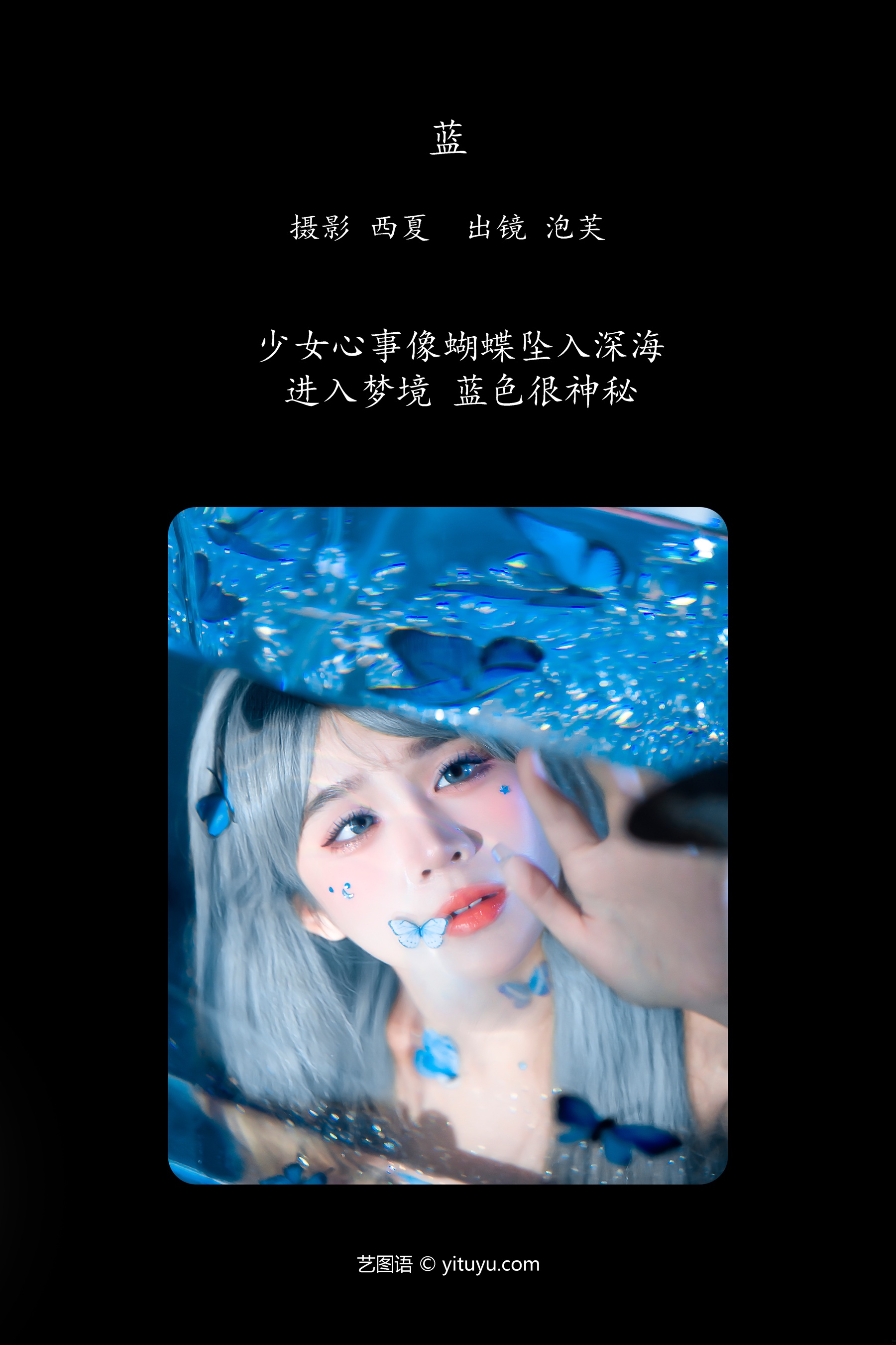 蓝 泡芙小方