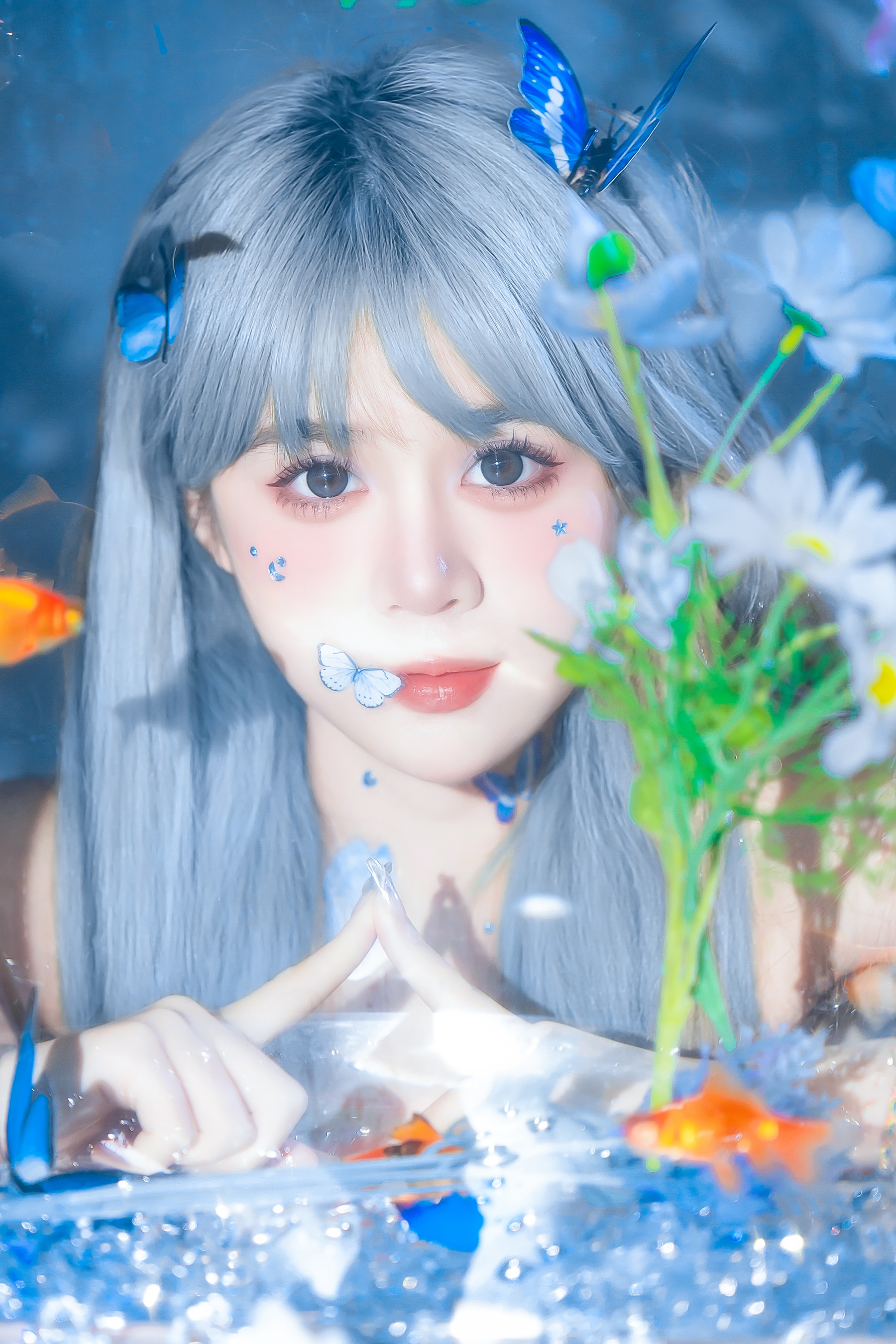 蓝 泡芙小方