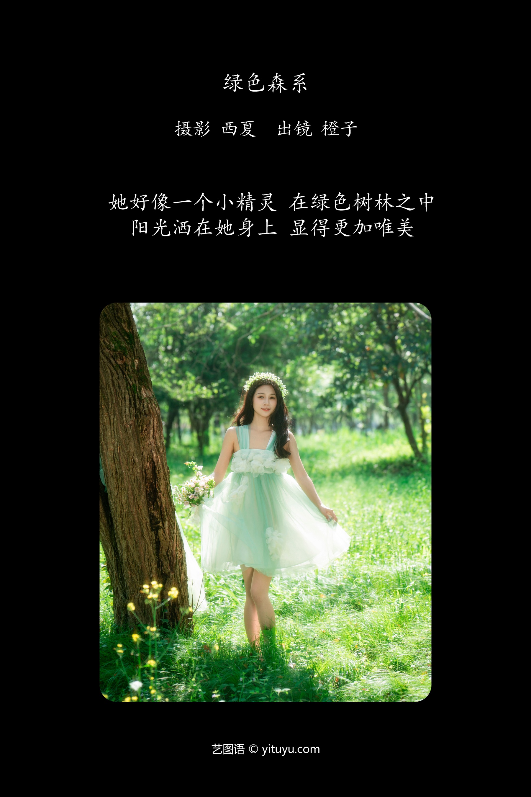 绿色森系 橙子舒