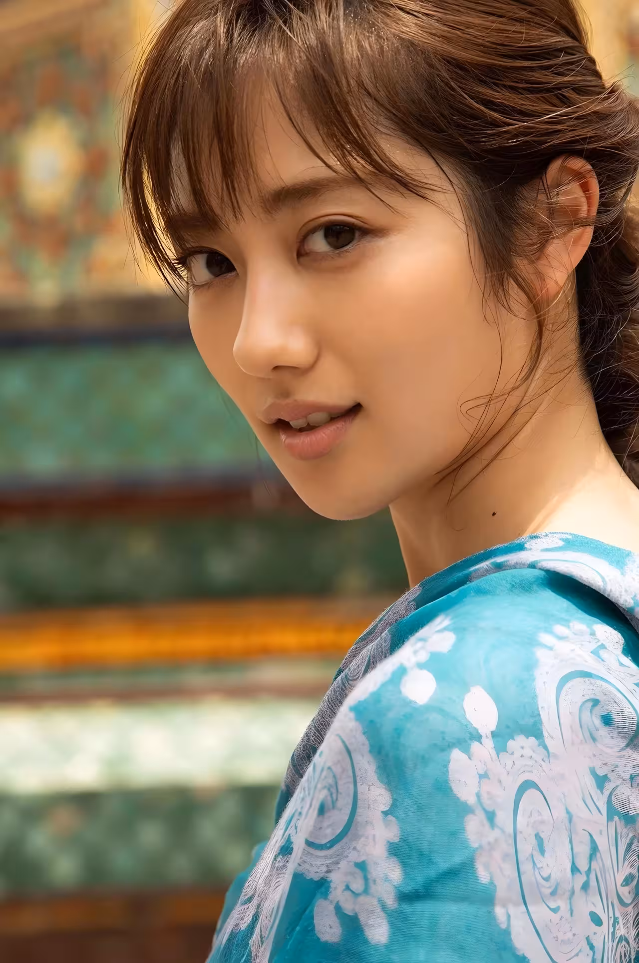 [奧山かずさ] 火辣人妻泳裝解禁 視角超邪惡