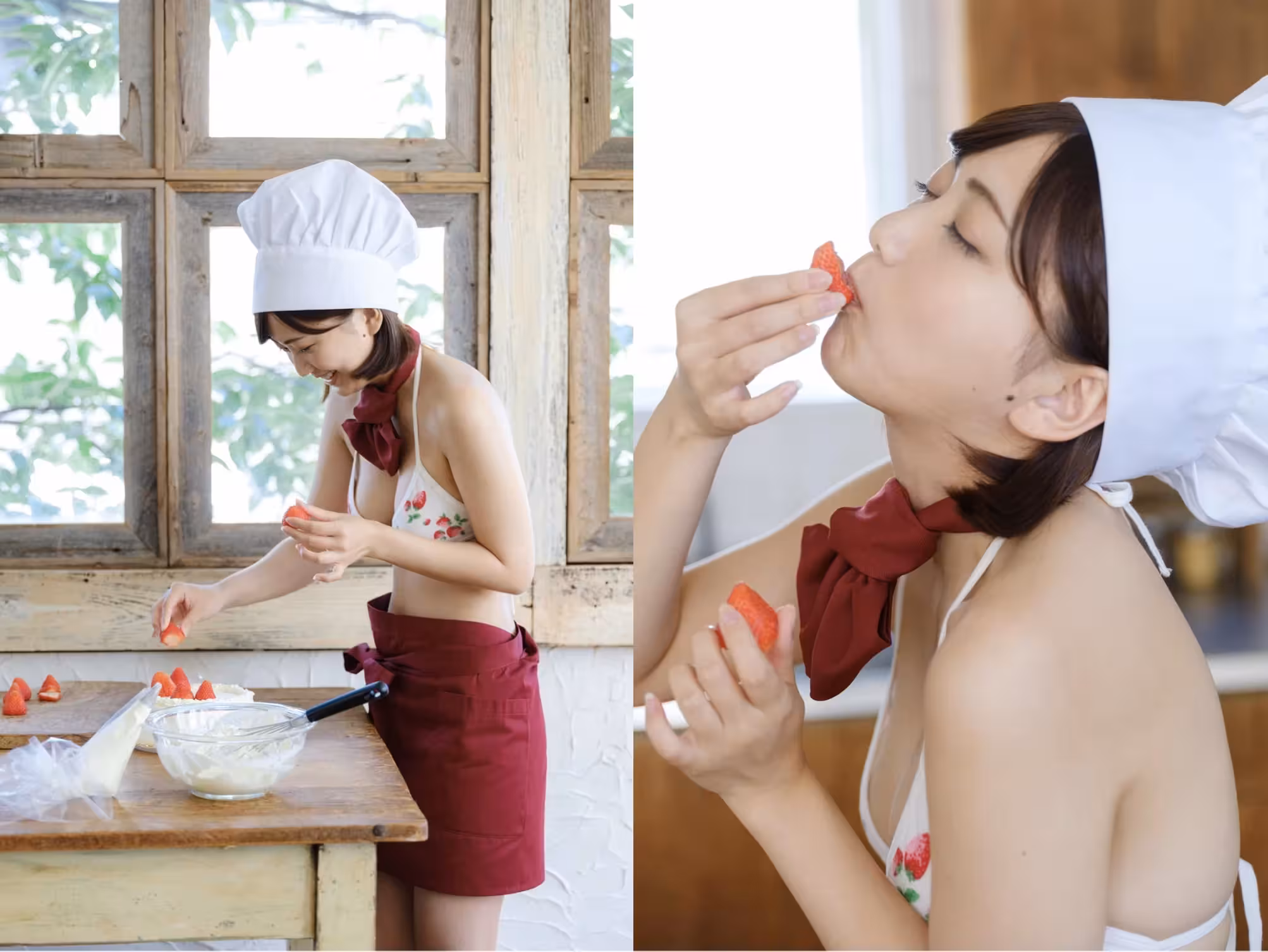 星乃莉子 現役パティシエ、まる裸 20カット