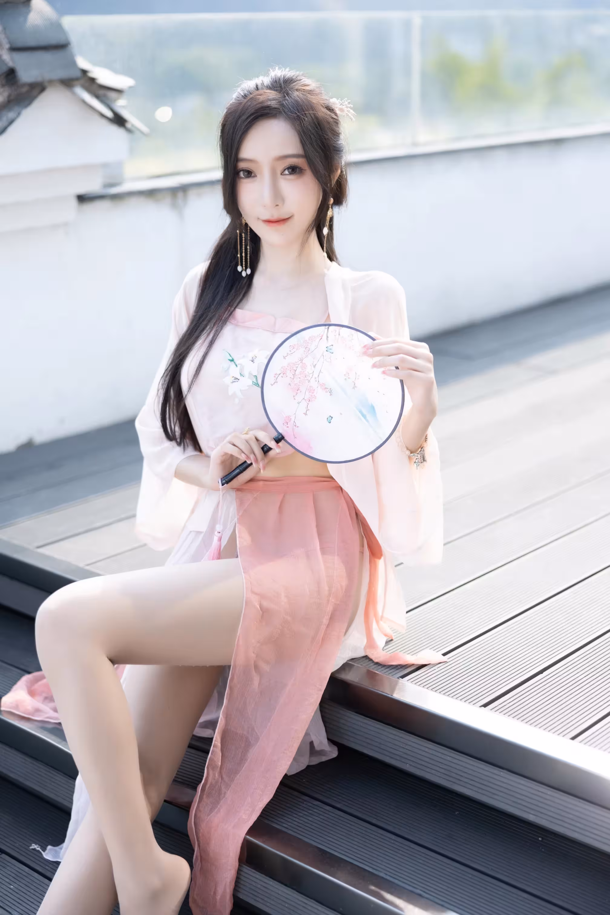 王馨瑤Yanni 粉色古裝情趣