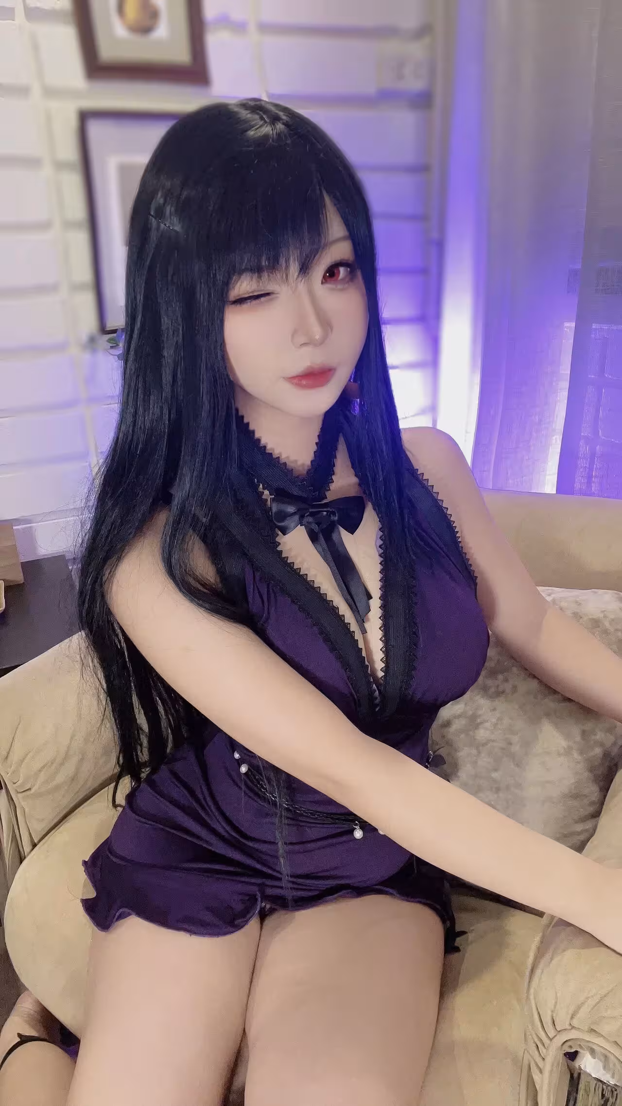 yuuhui玉彙 - 蒂法連衣裙