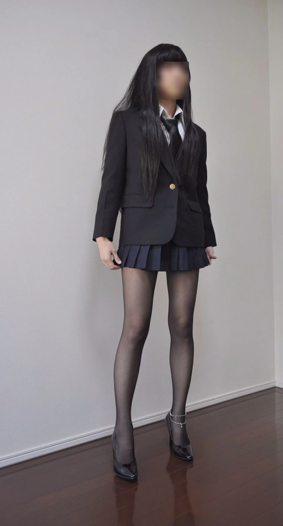 極限レベル☆黒スト脚線美COS