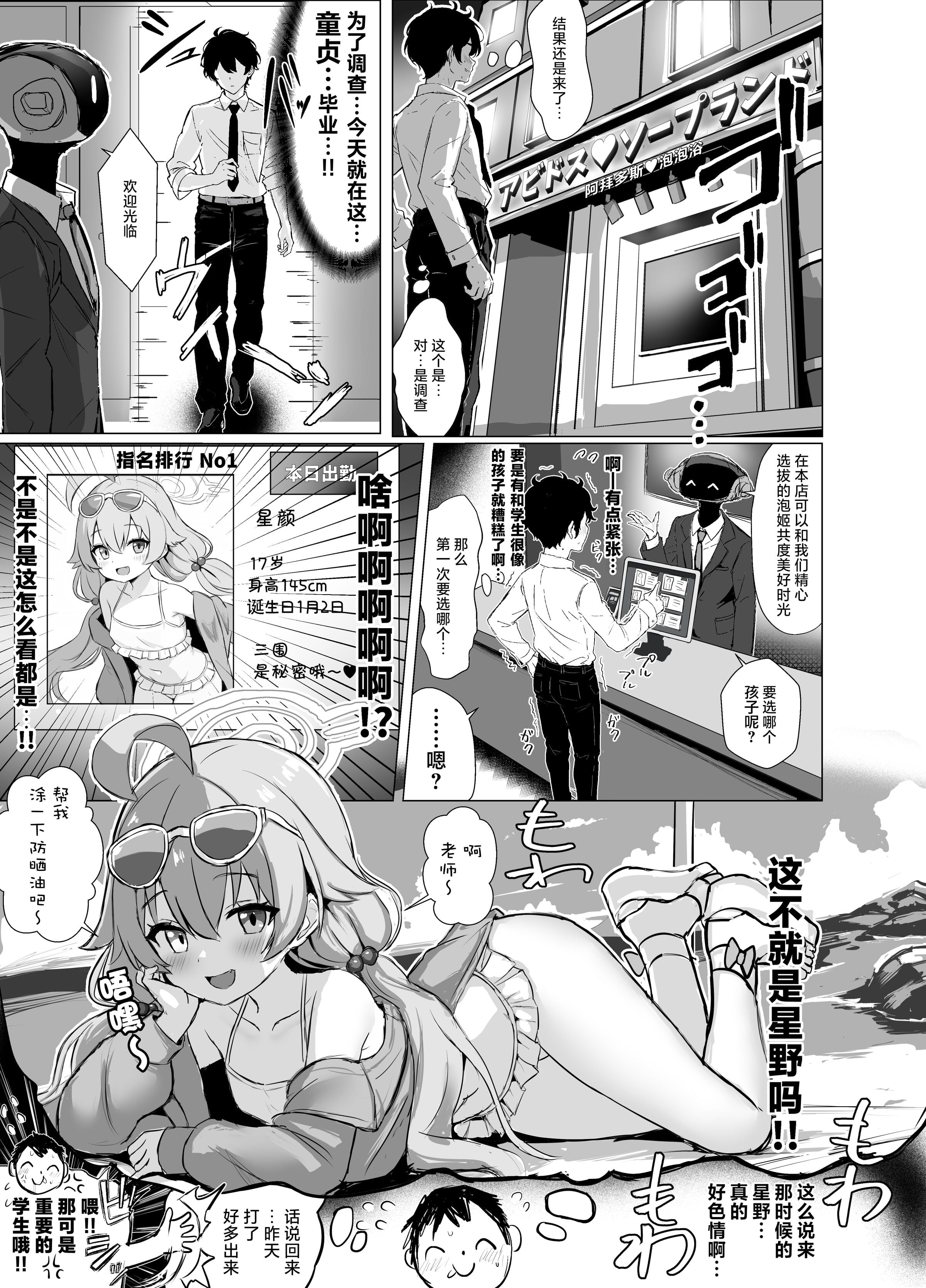 [ふずめ] アビドスソープランド水着おじさん（ソープ嬢）1,2 (ブルーアーカイブ)