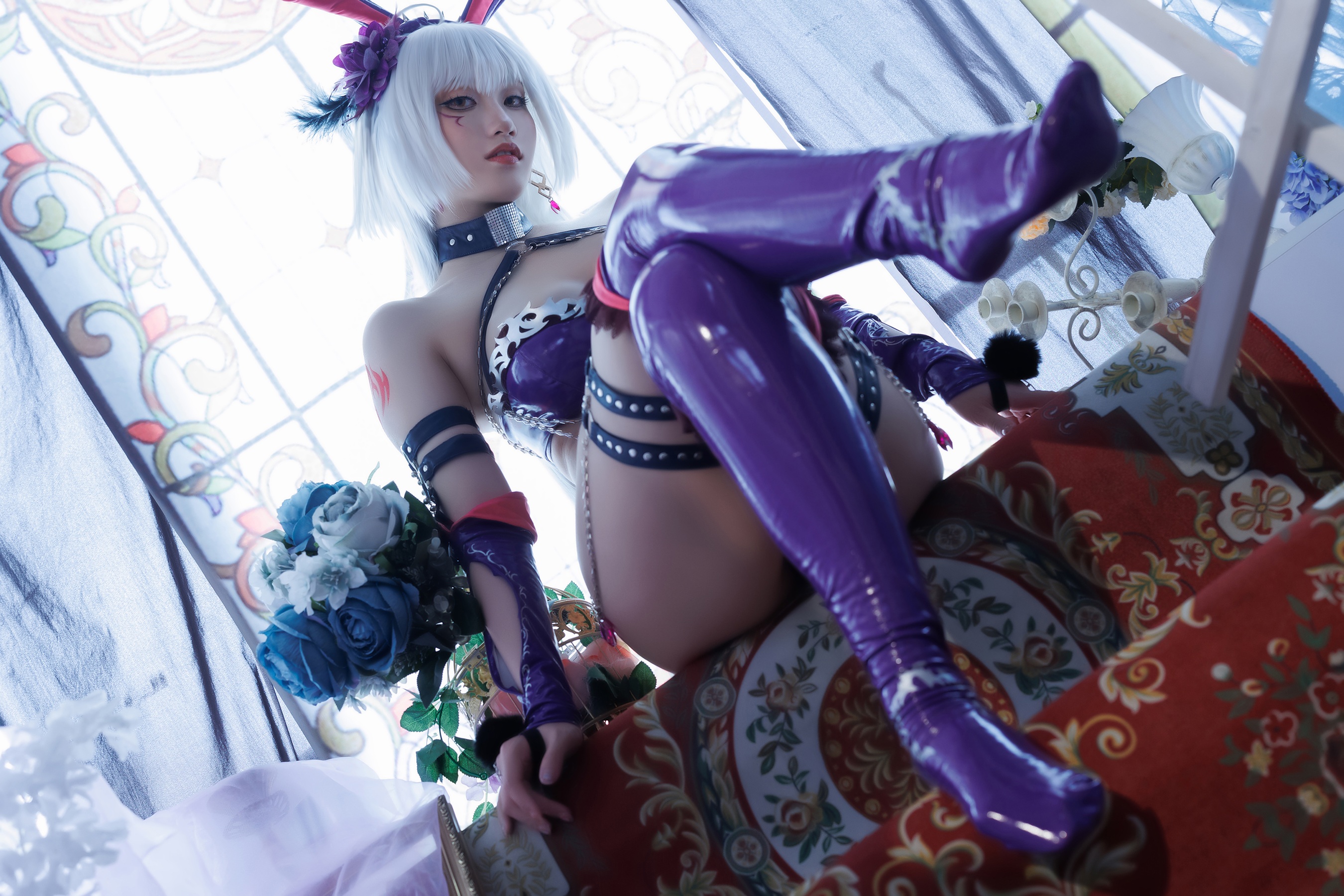黑贞兔女郎泳装