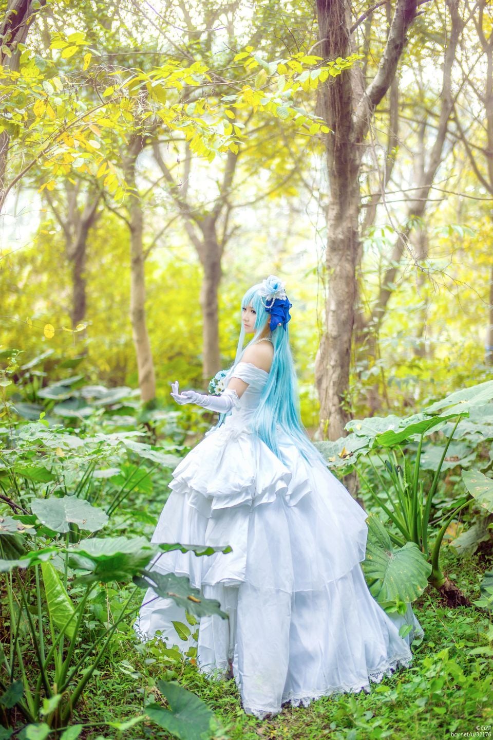 《刀剑神域》 亚丝娜ALO精灵婚纱 C O S P L A Y