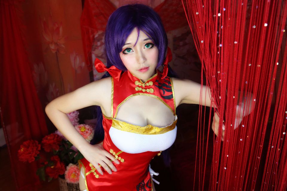 东条希同人新年旗袍COS