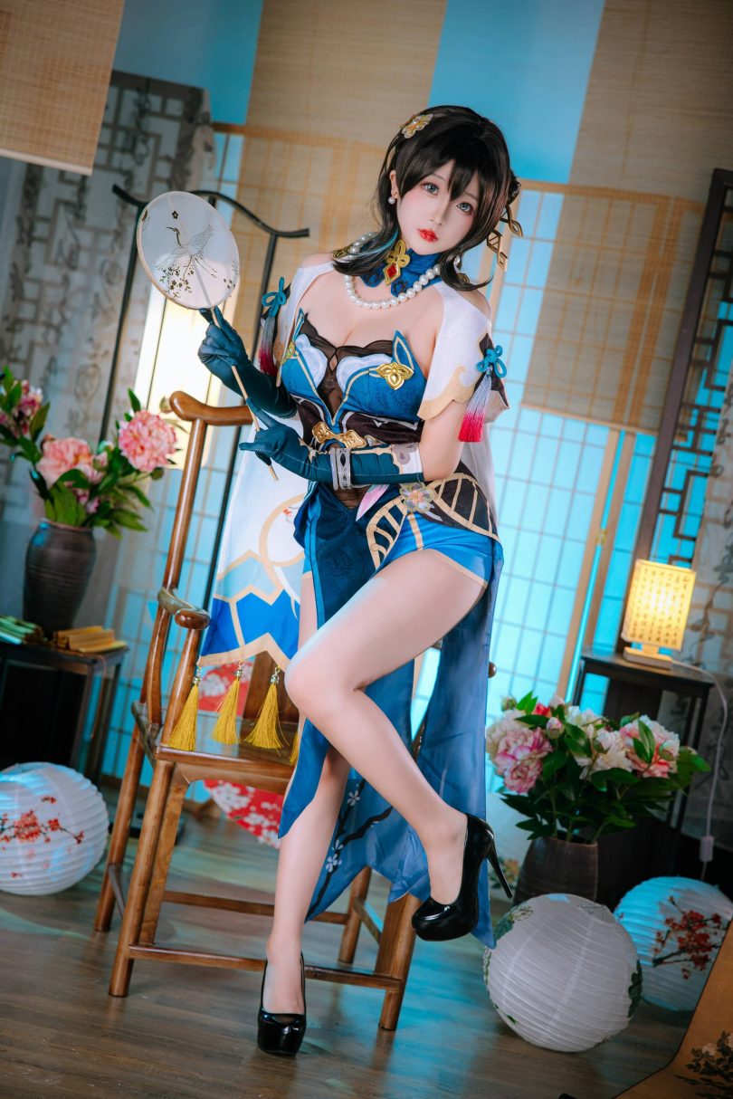 13022039560 椎名莜(日奈娇)cos图片 可爱的脸庞和傲人的大白兔