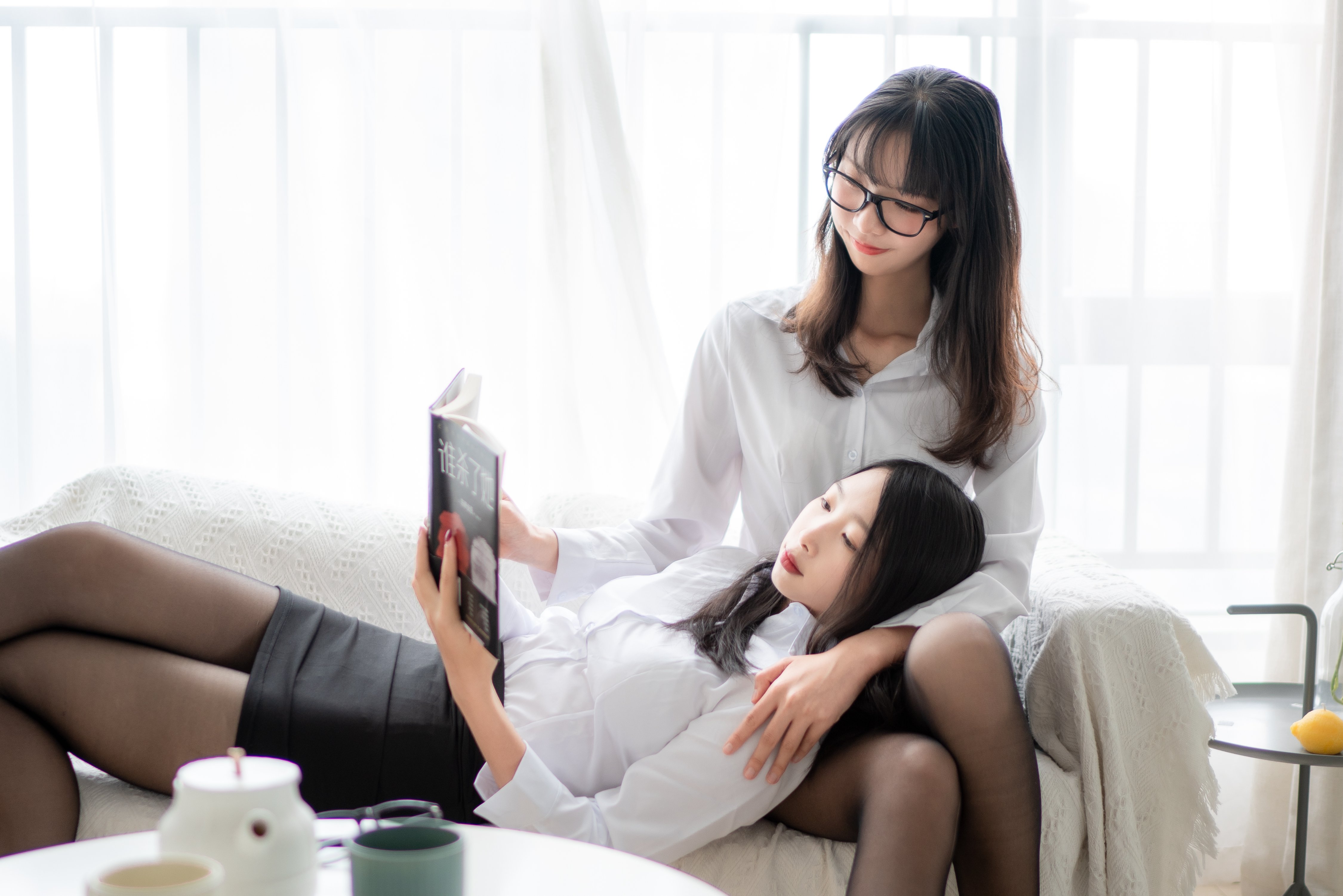 茶籽ccz – 黑丝双人百合