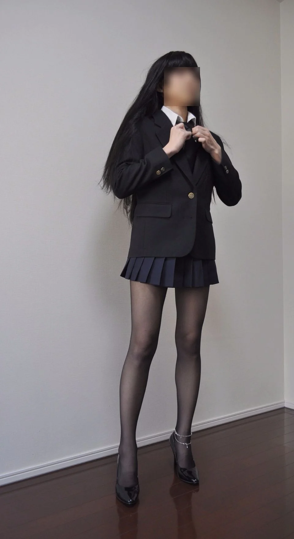 極限レベル☆黒スト脚線美COS