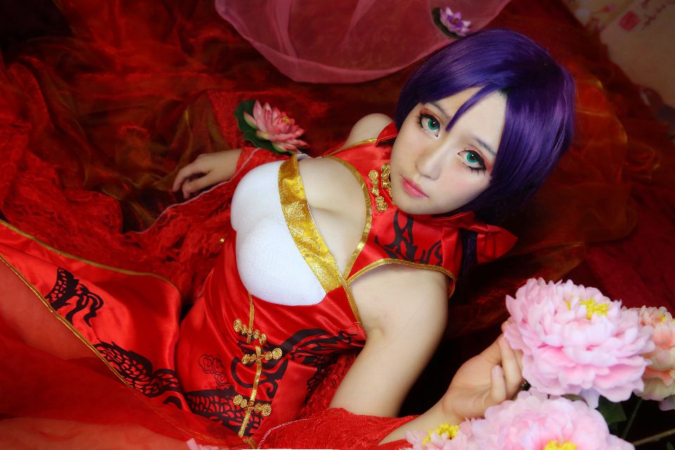 东条希同人新年旗袍COS