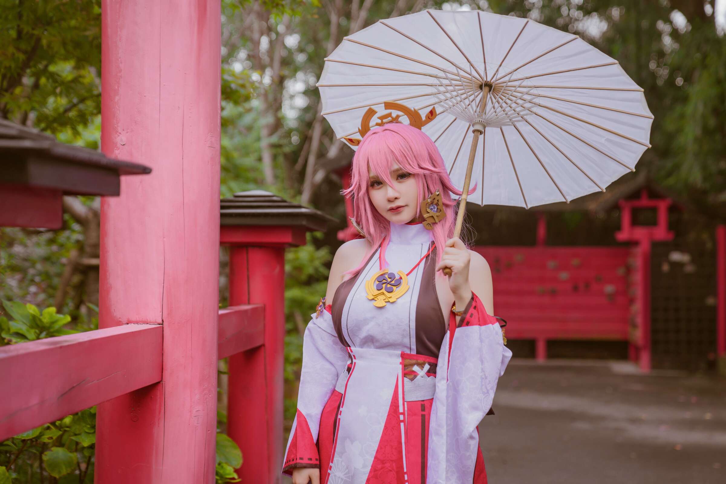 前羽Rissoft344『八重神子』 – 原神コスプレ写真集