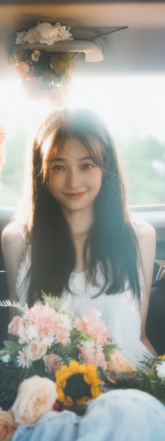 鲜花，车与少女 九九诗