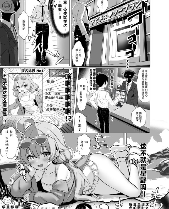 [ふずめ] アビドスソープランド水着おじさん（ソープ嬢）1,2 (ブルーアーカイブ)