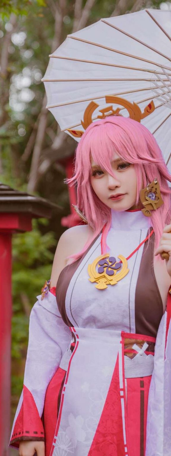 前羽Rissoft344『八重神子』 – 原神コスプレ写真集